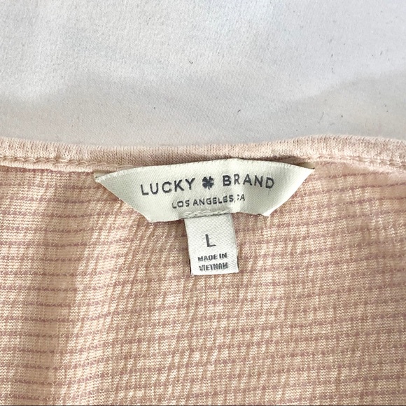 Lucky Brand Pink 3/4 Bell Sleeve Top! - Picture 6 of 6